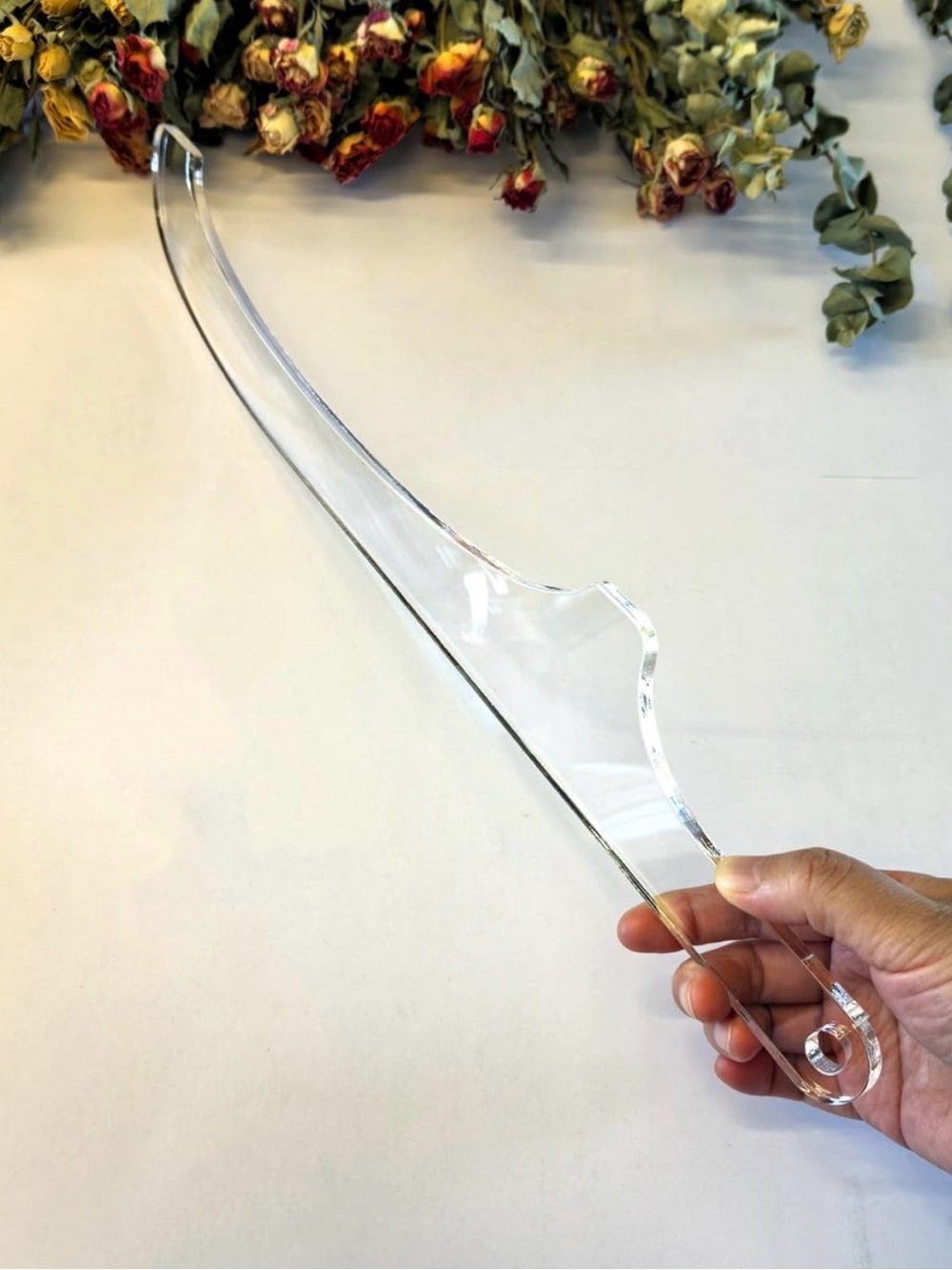 Acrylic Bread Bow Knife Handle Router Template - Picture 5 of 9